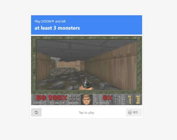 Le nouveau Captcha requiert l’expérience de Doom
