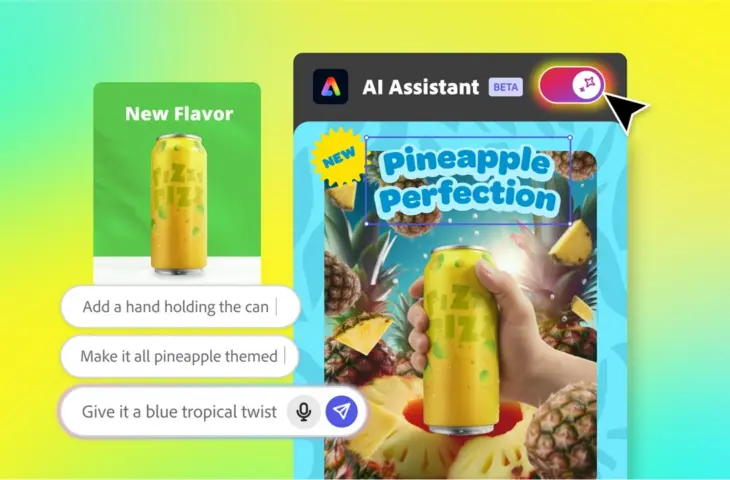 Adobe Express obtient un assistant IA intégré