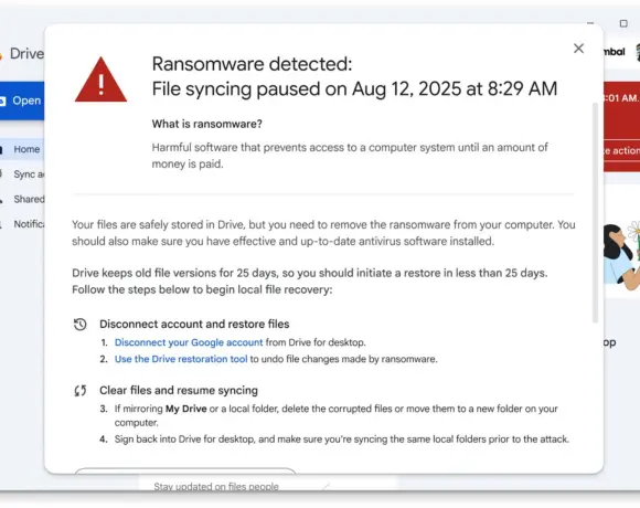 Google Drive détecte les attaques par rançongiciel avec l’IA