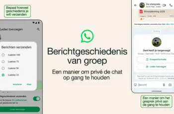 berichtgeschiedenis WhatsApp
