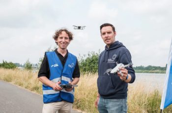 Des drones pour photographier les déchets le long de l’Escaut